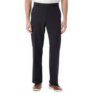 NEW BALLIN dunhill comfort eze commuter bi stretch gabardine trouser in navy